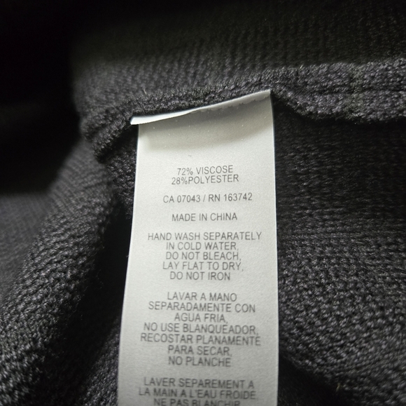 SIONI Black Ceckered Cardigan with Gold Lion Buttons. Size 1x - Picture 9 of 11